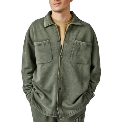 Champion Rochester Garment-Dyed Heavy Full buttons Fleece Jacket