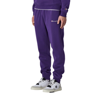 Champion Small Logo Rib Cuff Fleece Joggers "Dark Purple"