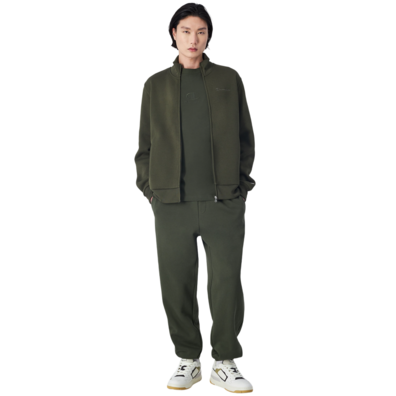 Champion Tonal C Logo Full Zip Knitted Sweatshirt "Military Green"