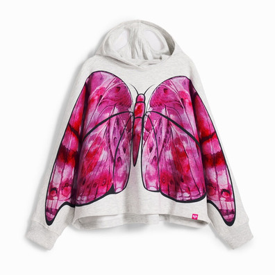 Desigual Butterfly Cape Sweatshirt "Gray Vigore"