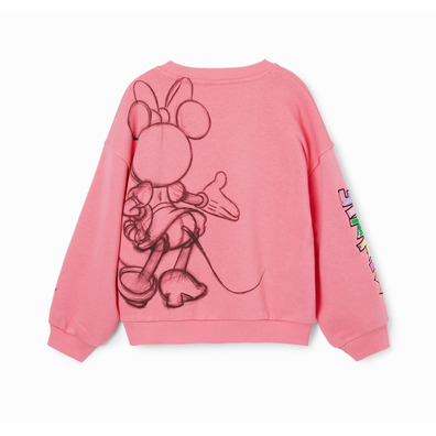 Desigual Minnie Mouse Sequin Sweatshirt "Pink"