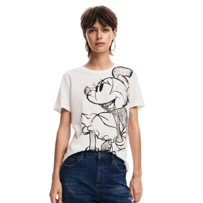 Desigual Minnie Mouse T-shirt "White-Black"