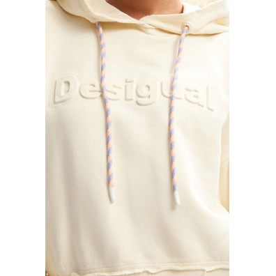 Desigual Short Logo Hoodie "Raw"