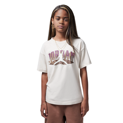 Jordan Girls JDB Push Through Graphic T-Shirt "Legend LT Brown"