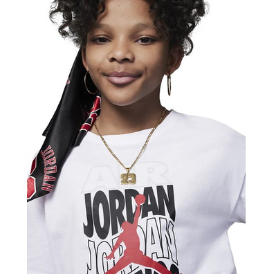 Jordan Girls New Wave Tee "White"