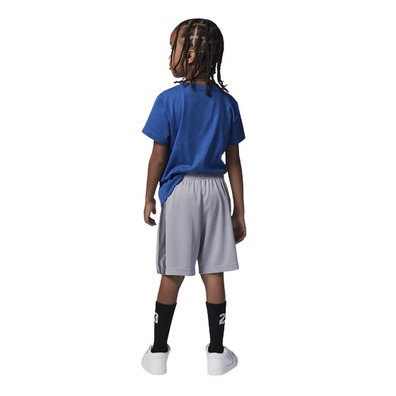 Jordan Infants JDB Court Air Tee Short Mesh Set "Cemen Grey-True Blue"