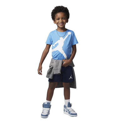 Jordan Infants Jumpman Jumbo Tee Short Set "Midnight Navy-Carolina"