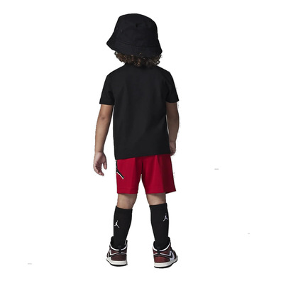 Jordan Infants Jumpman Static Tee Short Mesh Set "Gym Red-Black"