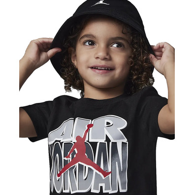 Jordan Infants Jumpman Static Tee Short Mesh Set "Gym Red-Black"