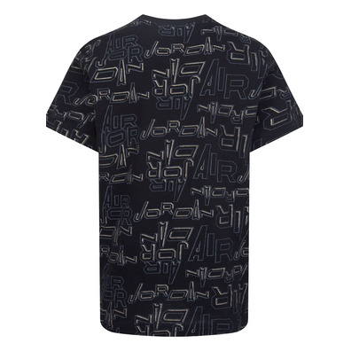 Jordan Kids Air JDB Clear Lane AOP Logo T-shirt "Black"