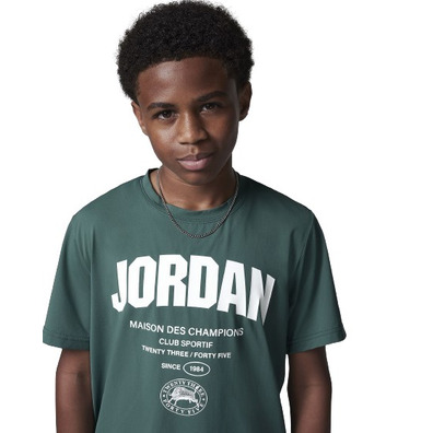 Jordan Kids JBD Des Champion DRI-FIT Tee "Oxidized Green"