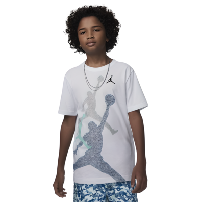 Jordan Kids JDB Gradient Stacked Tee "White-Industrail Blue"