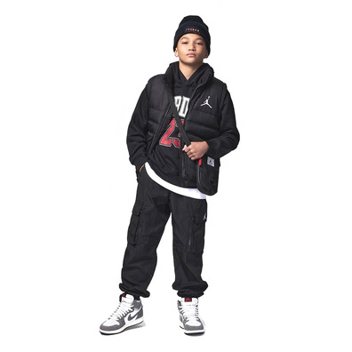 Jordan Kids Logo 23 Fleece Pullover Hoodie "Black"