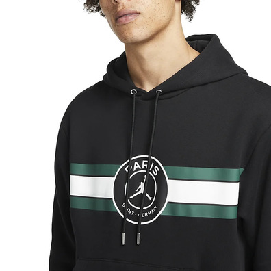 Jordan Paris Saint-Germain Men's Fleece Pullover Hoodie "Black"