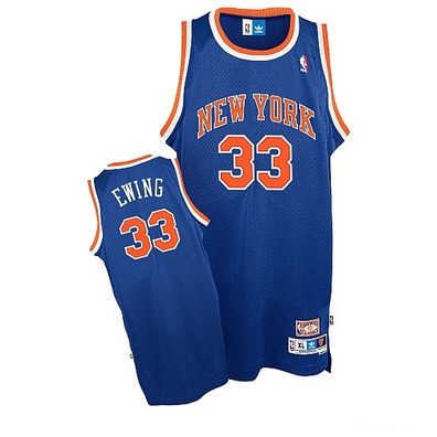 Adidas Camiseta Swingman Pat Ewing Knicks (azul/laranja)