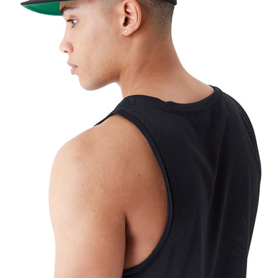 New Era Arch Logo Mesh Tank Top "Black"