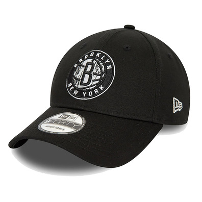 New Era NBA Brooklyn Nets Infill Black 9FORTY Adjustable Cap