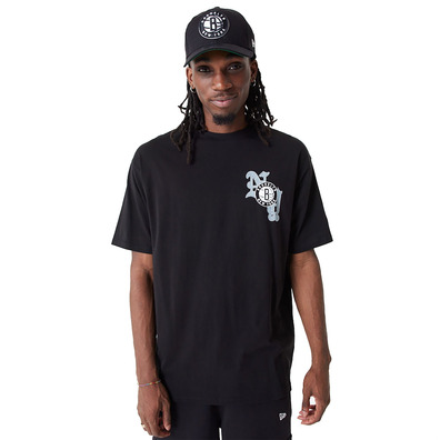 New Era NBA Brooklyn Nets Team Graphic Oversized T-shirt