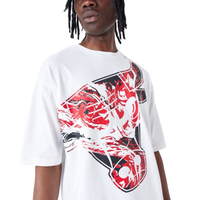 New Era NBA Chicago Bulls All Over Print Infill Oversized T-Shirt