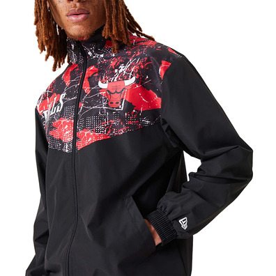 New Era NBA Chicago Bulls AOP Panel Track Jacket