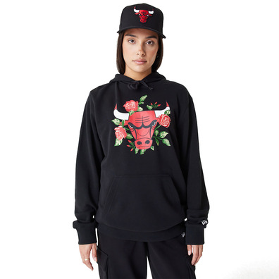 New Era NBA Chicago Bulls Floral Graphic Pullover Hoodie