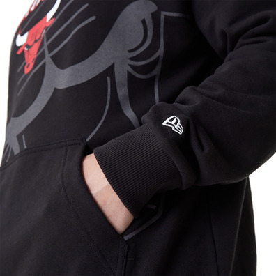 New Era NBA Chicago Bulls Logo Pullover Hoodie "Black"