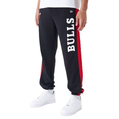 New Era NBA Chicago Bulls Mesh Panel Grey Relaxed Joggers