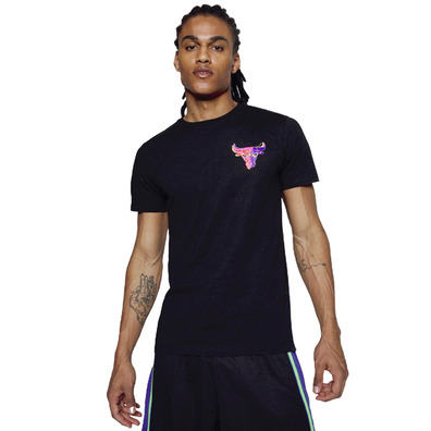 New Era NBA Chicago Bulls Neon Back Graphic Logo Tee "Black"