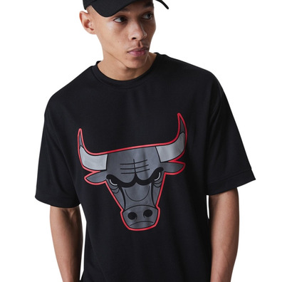 New Era NBA Chicago Bulls Outline Mesh Oversized Tee