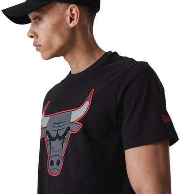 New Era NBA Chicago Bulls Outline Tee "Black"