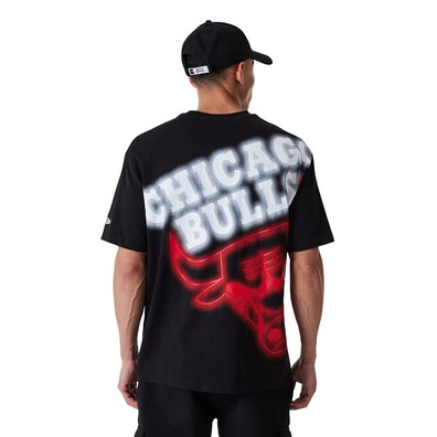 New Era NBA Chicago Bulls Oversize BP Logo Neon Tee