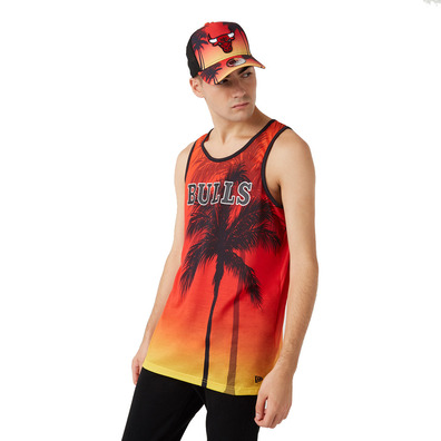 New Era NBA Chicago Bulls Summer City AOP Tank Top