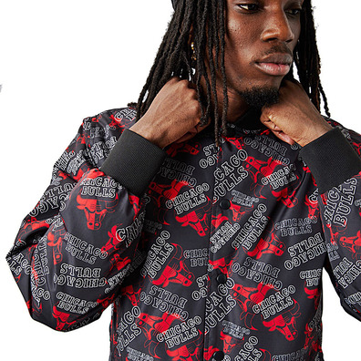 New Era NBA Chicago Bulls Team All Over Print Bomber Jacket