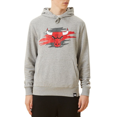 New Era NBA Chicago Bulls Tear Logo Hoodie "Grey "