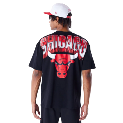 New Era NBA Chicago Bulls Tech Oversized T-Shirt "Black"