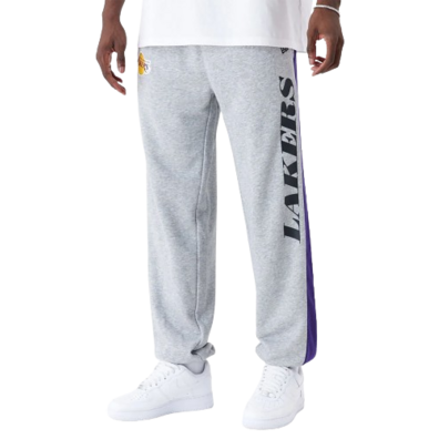 New Era NBA L.A Lakers Mesh Panel Grey Relaxed Joggers