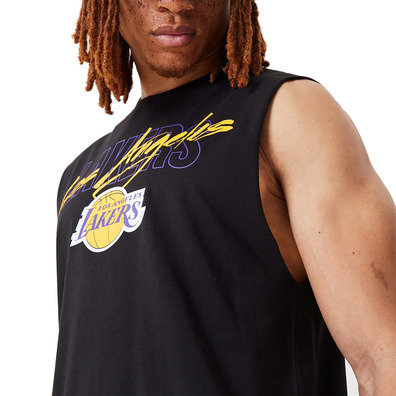 New Era NBA L.A Lakers NBA Script Essential Sleeveless Tee