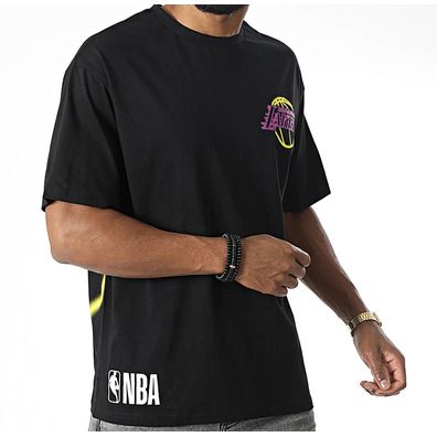 New Era NBA L.A Lakers Oversize BP Logo Neon Tee