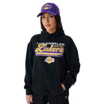 New Era NBA L.A Lakers Retro Graphic Oversized Hoodie "Black"