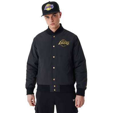 New Era NBA L.A Lakers Team Script Bomber Jacket