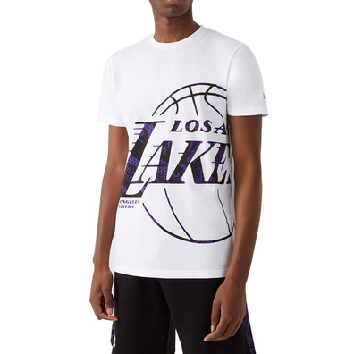 New Era NBA LA Lakers Oil Slick Infill Logo T-Shirt