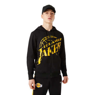 New Era NBA Los Angeles Lakers Enlarged Logo FZ Hoodie