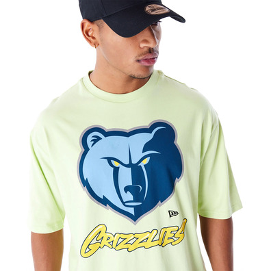 New Era NBA Memphis Grizzlies Wordmark Pastel Green Oversized T-Shirt