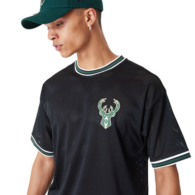 New Era NBA Milwaukee Bucks Lifestyle Mesh Oversized T-Shirt