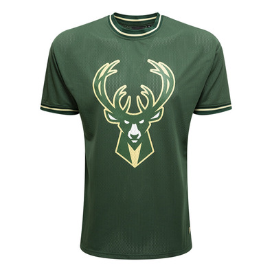 New Era NBA Milwaukee Bucks Team Logo Oversize Mesh Tee