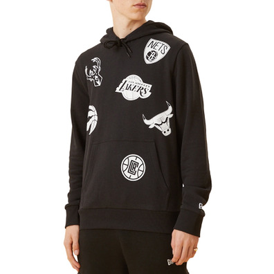 New Era NBA Multi Team Logo Hoodie "Black "