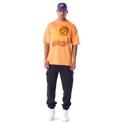 New Era NBA Phoenix Suns Wordmark Orange Oversized T-Shirt