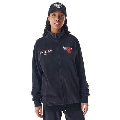 New Era NBAChicago Bulls Lifestyle Velour Track Jacket