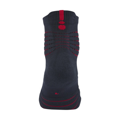 Nike Calcetines Elite Versatility Mid (475/dark obsidian/university red)