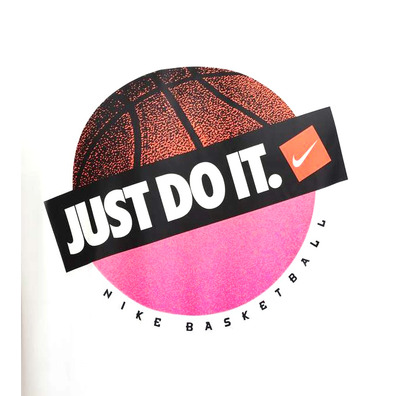 Nike Camiseta Dri Fit Basket Just Do It "White"